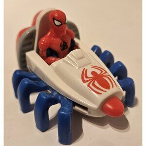 Spider-Man in Red, White, and Blue Spider Car 3" Toy Marvel 1995